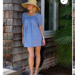 Darling Loungewear Blue Gingham Mini Dress
